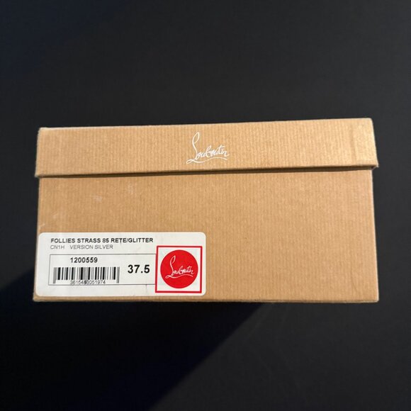 Christian Louboutin Follies Strass Shoes Size 37.5 - Picture 2 of 9